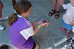 Girl with snake
